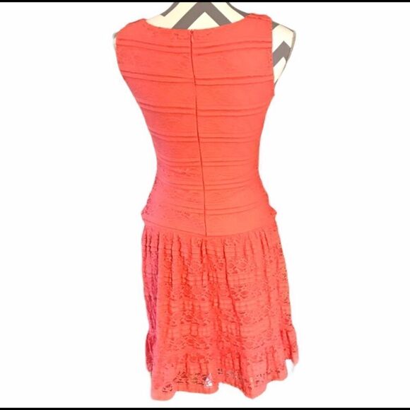 Pinky SMALL Melon Colored Lace Dress - Picture 4 of 5